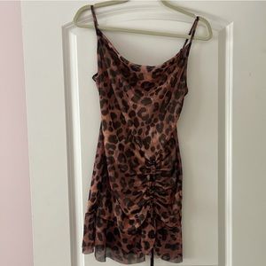 Leopard mini dress